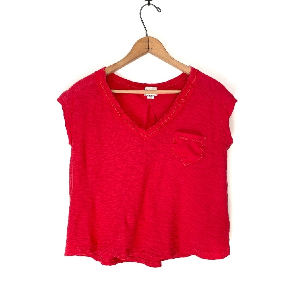 Anthropologie | Postmark Orange Short Sleeve Top